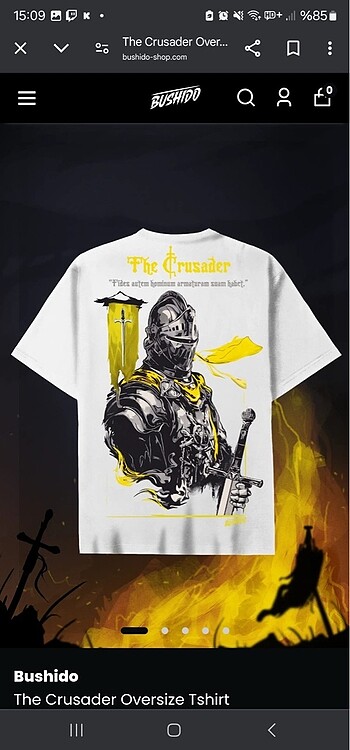 Bushido The Crusader t-shirt