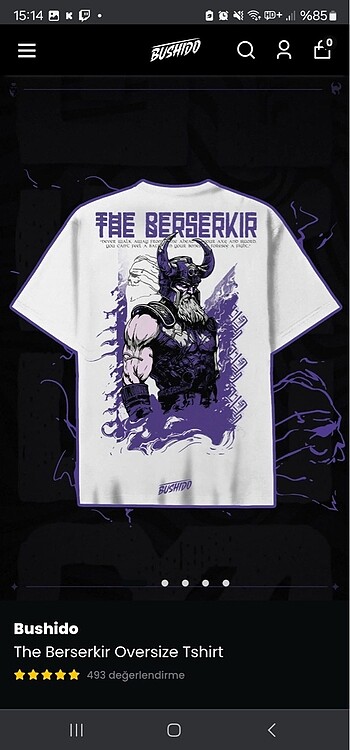 Bushido The Berserkir t-shirt