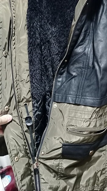 xl Beden haki Renk Bayan mont 