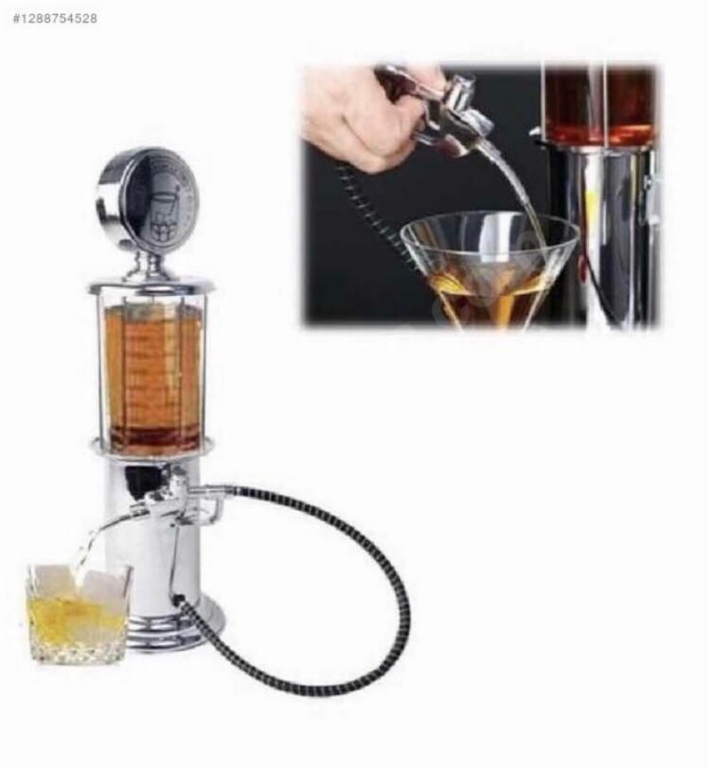 Beyaz ve Gri Çay Demleme Pompası - Görsel 4