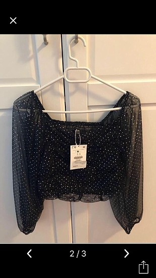 Bershka büzgülü bluz etiketli