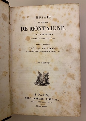 Essais De Montaigne(Montaigne Denemeler) - Görsel 5