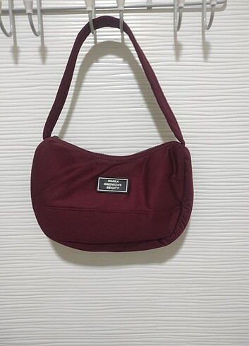 Zara Bordo kol çantası