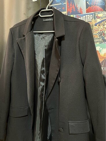 36 Beden Siyah fit blazer ceket