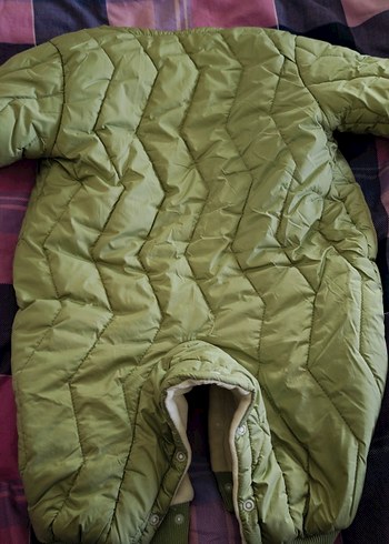 Yeşil Bebek Tulumu Düğmeli, Yumuşak Kumaş - Görsel 2