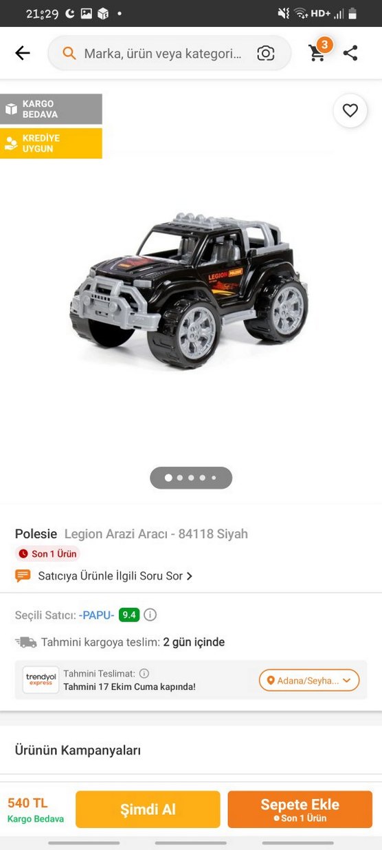 Oyuncak Jeep Araba - Görsel 2