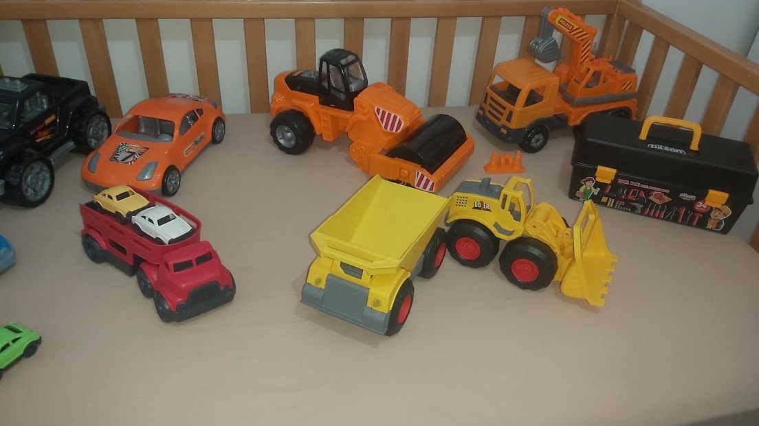 Turuncu Renkli Oyuncak Ekskavatör - Görsel 2