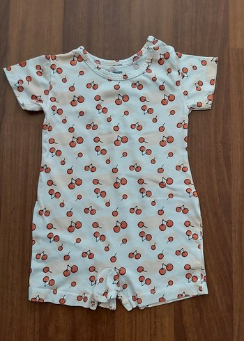 Pastel Kahverengi Desenli Bebek Kız Tulumu - Görsel 3