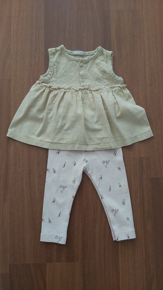 Bej Kolsuz Bebek Kız Takımı - Görsel 2