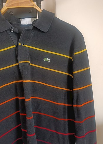 Lacoste Çok Renkli Çizgili Uzun Kollu Polo Tişört - Görsel 2