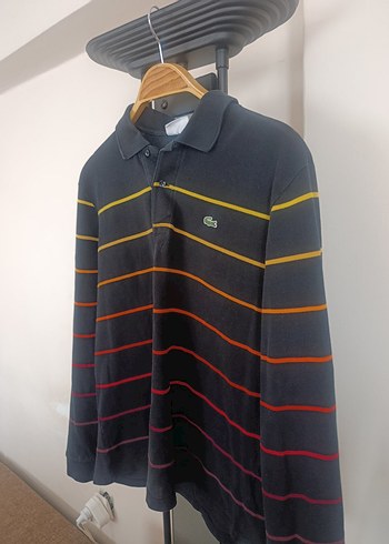 Lacoste Çok Renkli Çizgili Uzun Kollu Polo Tişört - Görsel 3
