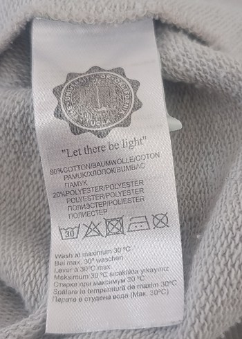 Gri Oversize UCLA Baskılı Kadın Sweatshirt - Görsel 8