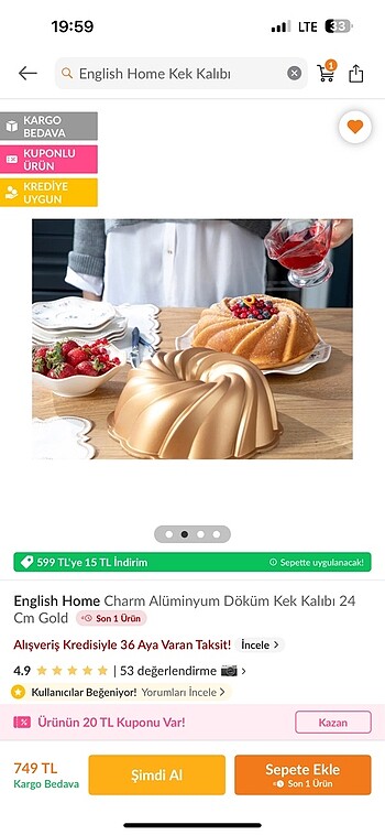 Beden camel Renk döküm kek kalıbı