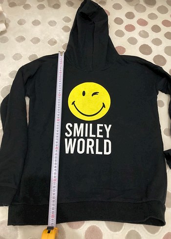 Baskılı Siyah Sweatshirt