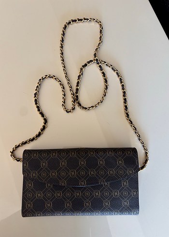 Zincir Detaylı Yılan derisi orjınal vakko çanta - Görsel 2