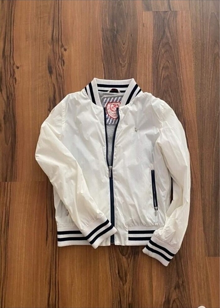 Beyaz Polo mont - Görsel 4