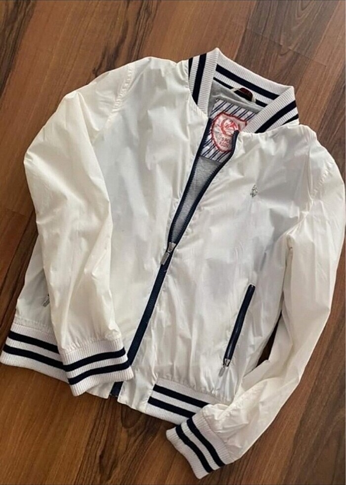 Beyaz Polo mont - Görsel 5