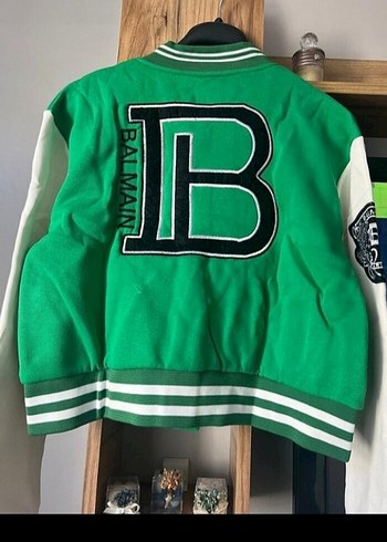 H&M Yeşil Baskılı Kadın Bomber Ceket