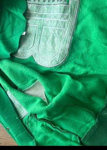 s Beden yeşil Renk Düğmeli Yeşil Bomber Ceket