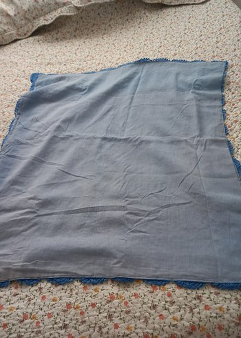 Bebek battaniye el Örgüsü Mavi Battaniye - Görsel 5