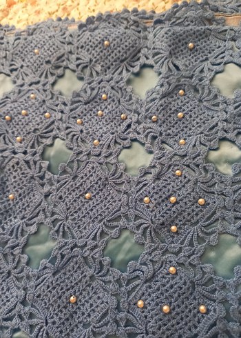 Bebek battaniye el Örgüsü Mavi Battaniye - Görsel 6