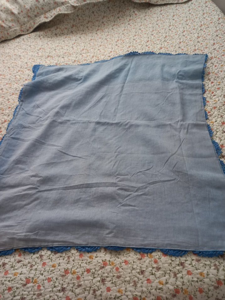 Bebek battaniye el Örgüsü Mavi Battaniye - Görsel 5