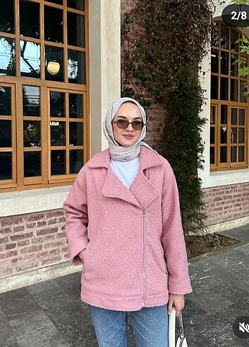 m Beden CEKET buklet MELVİEN MARKA TOZ PEMBE 
