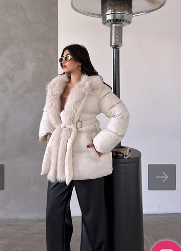 Zara Şişme Mont Yeni etiketli Krem renk 