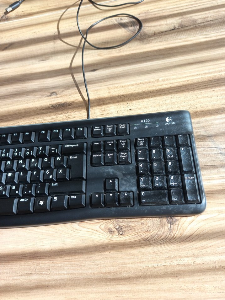 Kablolu Siyah Q Klavye parça niyetine - Görsel 2