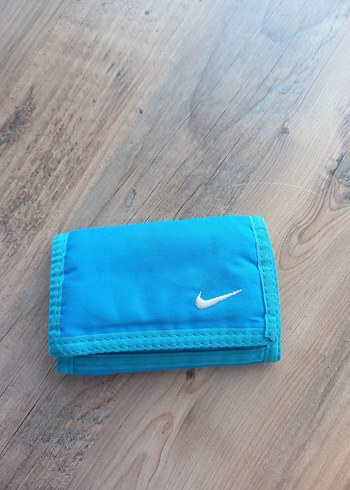 Nike Mavi Cırt Cırtlı Cüzdan