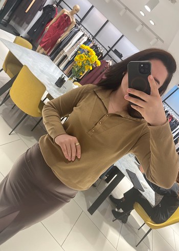 Camel  renk kazak - Görsel 5