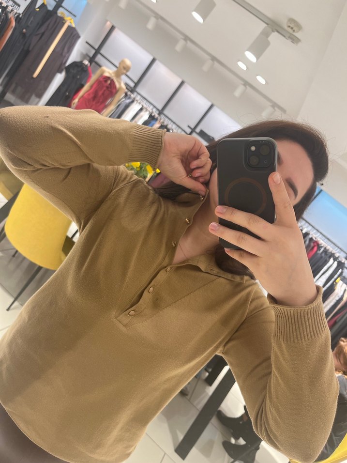 Camel  renk kazak - Görsel 4