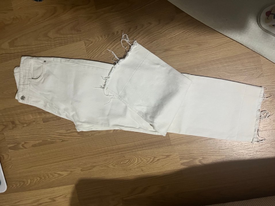 Kadın Bej Kot Midi Kumaş Pantolon - Görsel 2