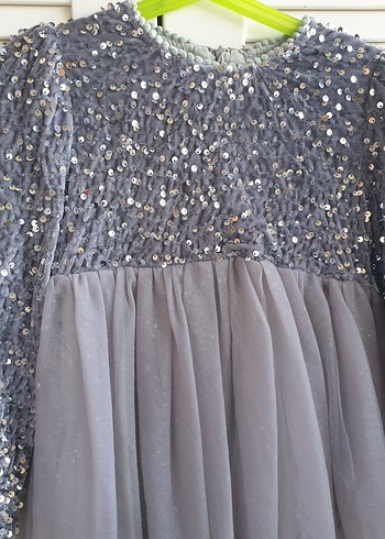 Zara Londradan payetli harika Kız Çocuk Elbisesi