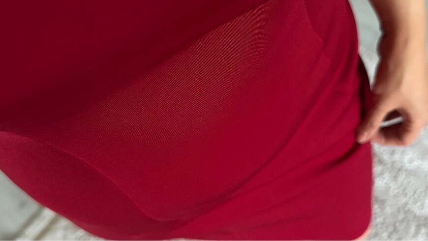 s Beden bordo Renk Bordo elbise
