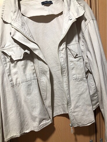 Ceket crop blazer bej