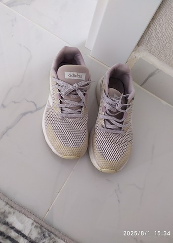 Bej Adidas Bağcıklı Kadın Spor Ayakkabı