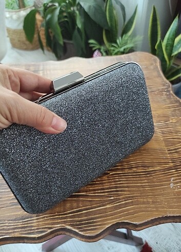 Diğer Kalın topuk platform abiye ayakkabı ve çanta takım
