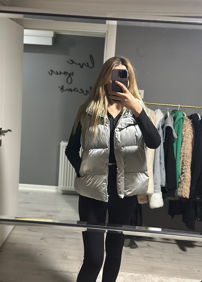 Metalik şişme yelek - Görsel 4