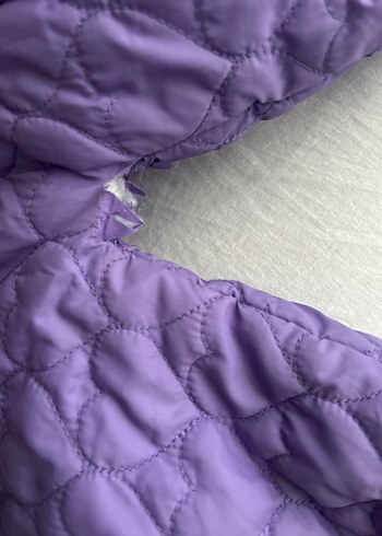 Kız Bebek Mor Kapitone Kar Tulumu 6 ay - Görsel 3