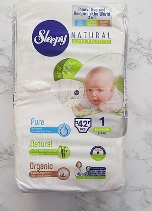 Sleepy 1 Numara Bebek Bezi Yenidoğan