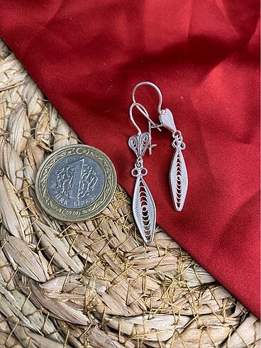 Sterling silver Telkari Küpe