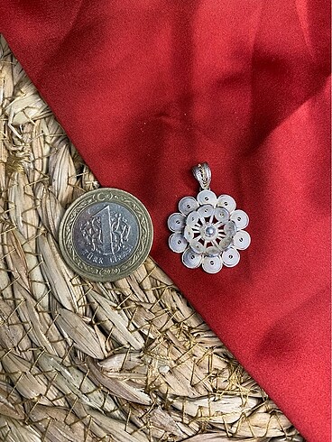 Sterling silver Telkari Kolye ucu