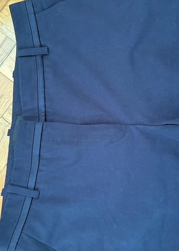 Kadın Lacivert Midi Kumaş Pantolon mango