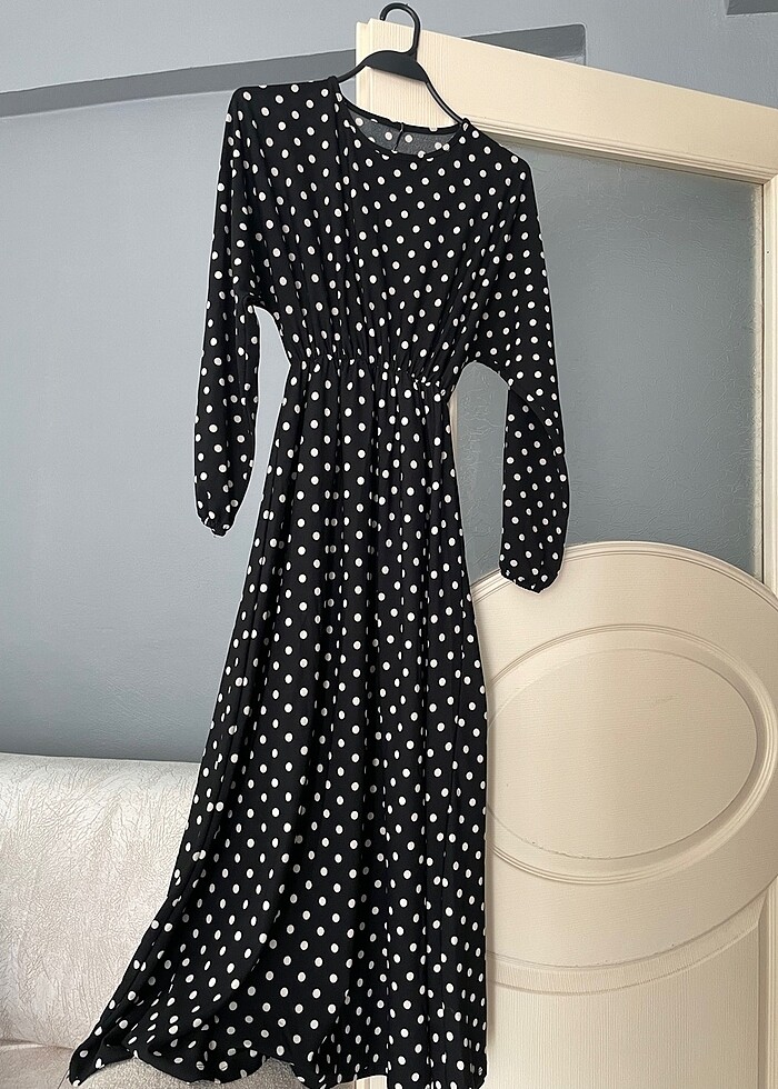 Puantiyeli elbise - Görsel 2