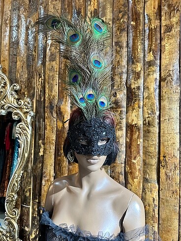 Parti Balo Venedik Maske Özel Tasarım Vintage Mask Düğün Kına