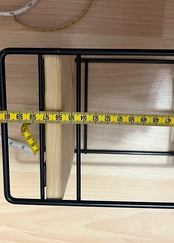 Bej Ahşap ve Siyah Metal Çocuk Raf Seti - Görsel 3