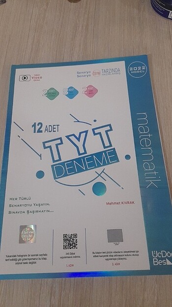 TYT DENEMESI MATEMATİK 12 ADET 