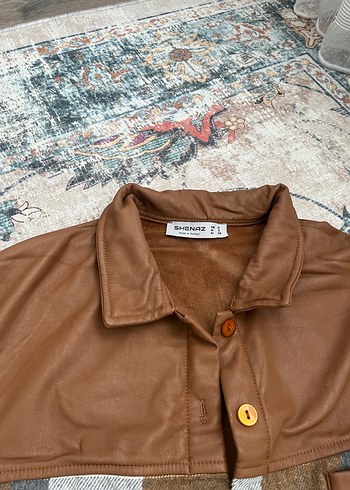 Deri Detay Oduncu Gömlek - Görsel 5