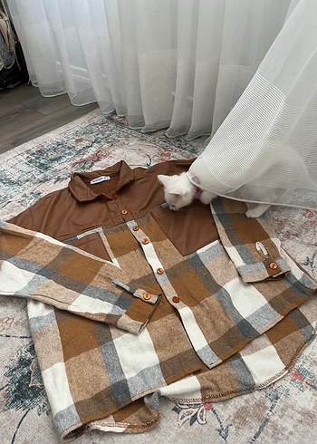 Deri Detay Oduncu Gömlek - Görsel 4